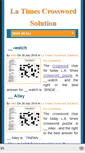 Mobile Screenshot of latimescrosswordsolution.com
